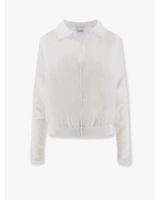 Nude White Polo Shirt