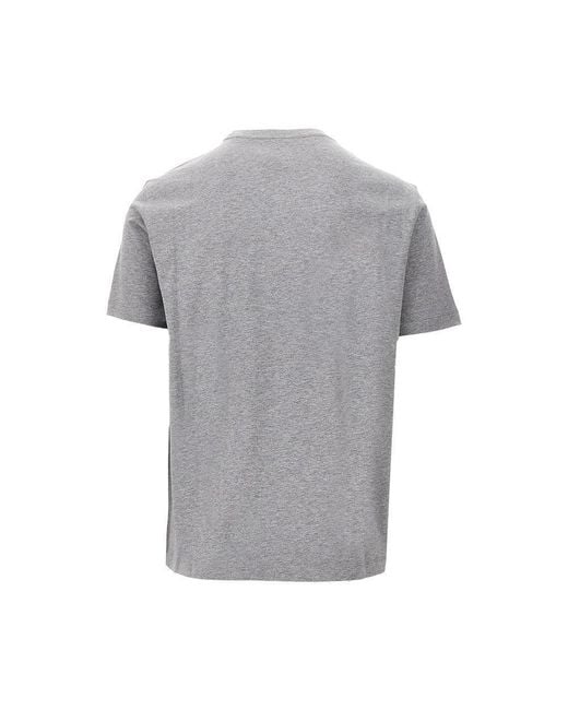 Emporio Armani Gray Icon Photographic Print T-Shirt for men