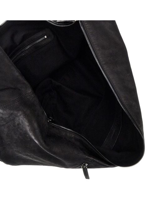 AUTENTICA 504 Black Nappa Leather Large 'Adara' Bag