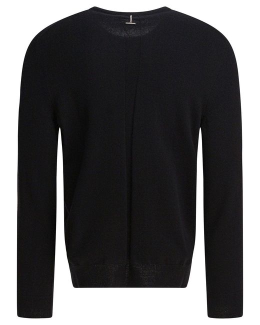 McQueen Black Crew-Neck Sweater for men