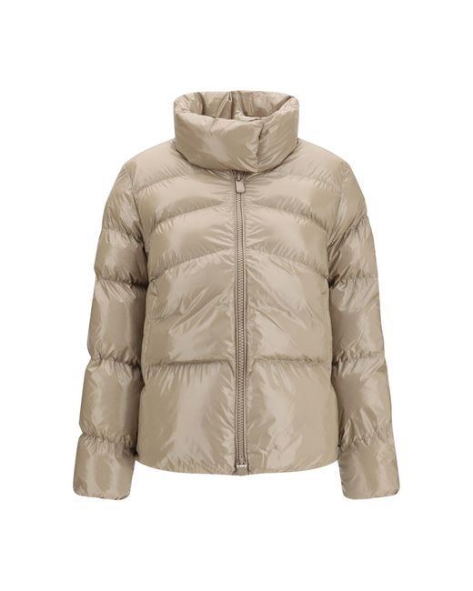 Pinko Natural Glossy Quilted Puffer Jacket