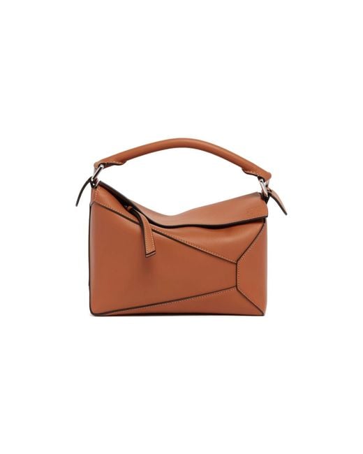 Loewe Brown Puzzle Edge Small Handbag