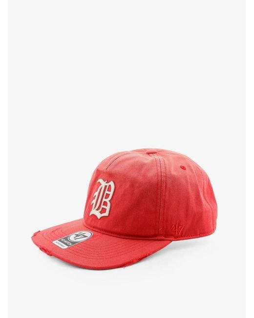 Represent Red Cotton Cap for men