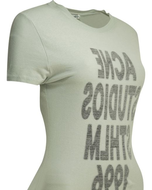 Acne Green Organic Cotton T-Shirt