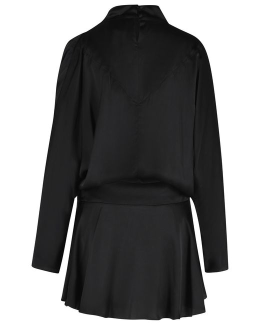 Isabel Marant Black 'Neline' Viscose Mini Dress