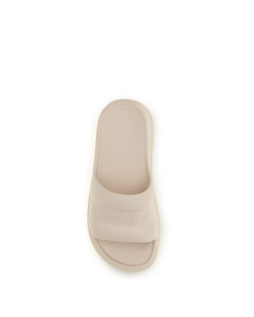 Moncler White Altive Slippers