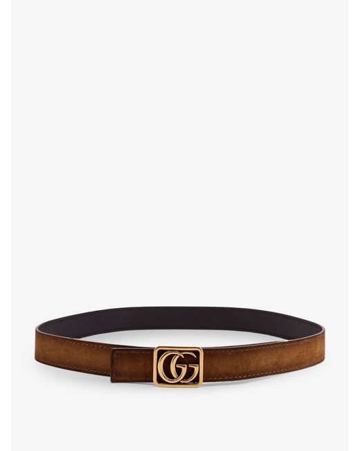 Gucci White Reversible Leather Belt for men