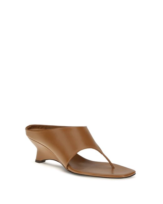 Khaite Brown Mule Sandals Marlow