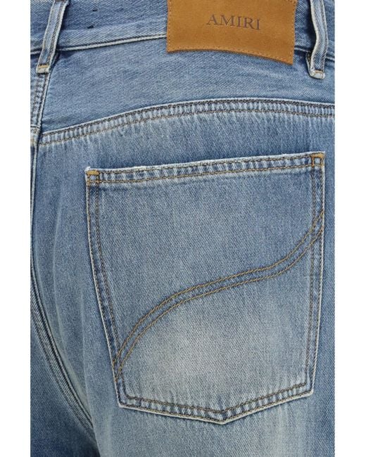 Amiri Blue Flared Jeans Slash