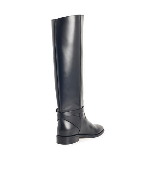 Jimmy Choo White 'Lawton Kb' Leather Boots