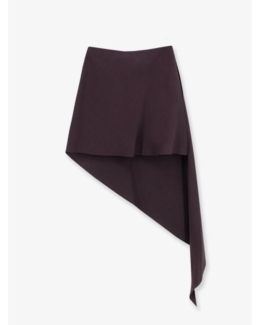 Alaïa Purple Skirts Carta Viscosa