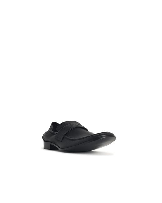MM6 by Maison Margiela White Swing-Toe Leather Moccasins for men
