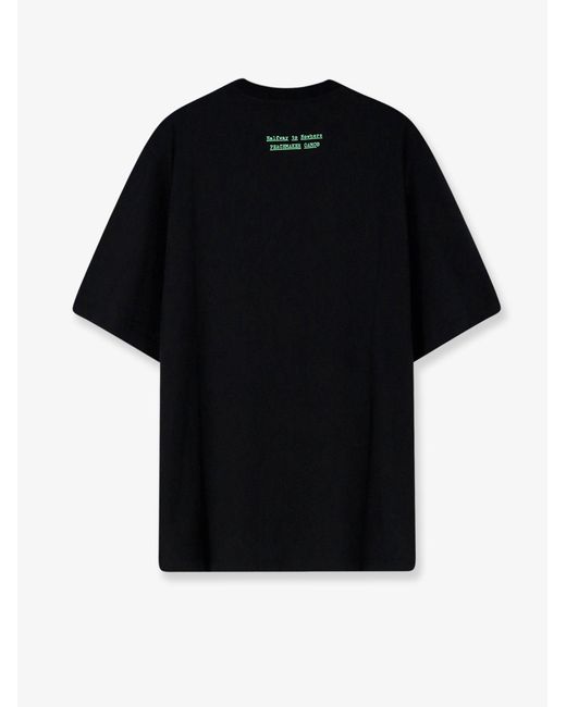 Oamc Peacemaker Black T-Shirt Cotton for men