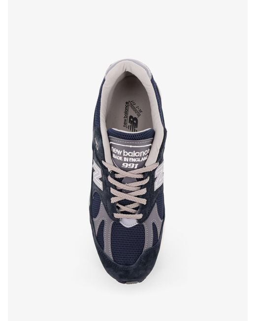 New Balance Blue Low-Top Sneakers 991 Suede for men