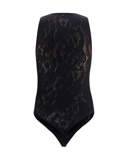 Wolford Black Infinite Rose Bodysuit
