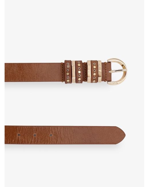 Pinko Brown Leather Belt