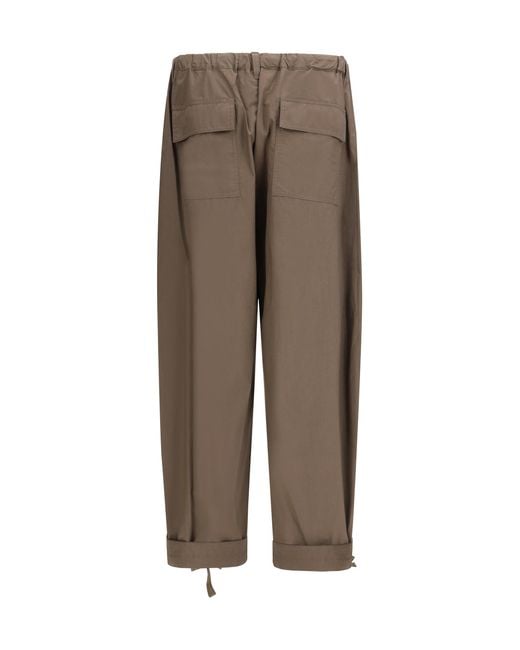 Sacai Brown Cotton Pants for men