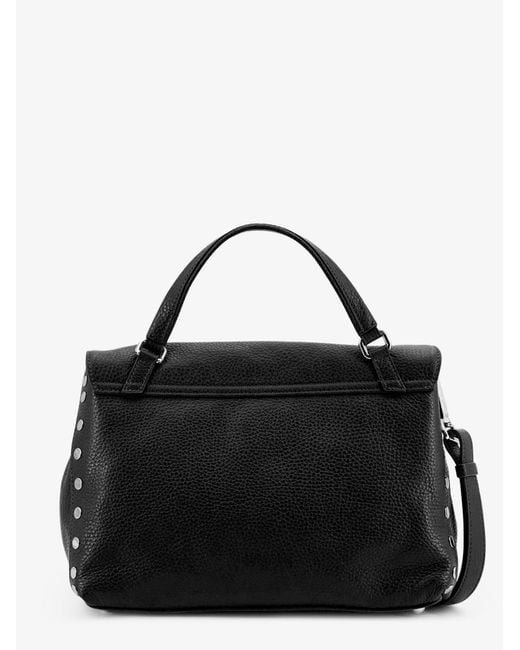Zanellato Black Postina S Leather Crossbody Bag