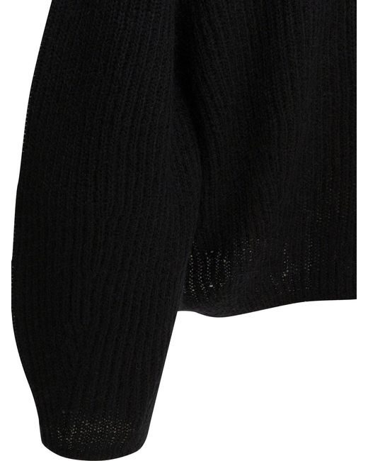 Totême  Black Mohair Wool Knitwear