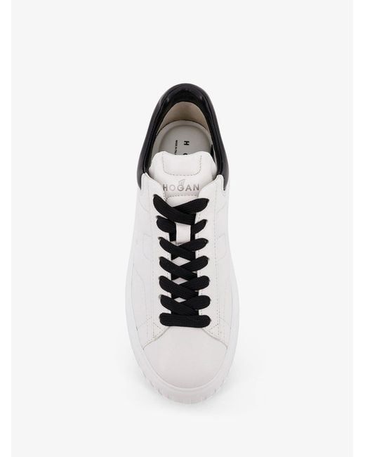 Hogan White And Leather Sneakers