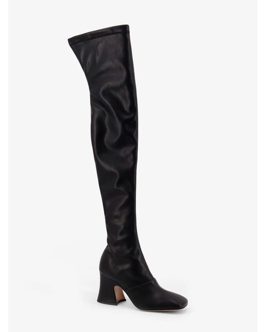 Chloé Black Janis Over The Knee Leather Boots