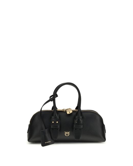Pinko Black Escape Baguette Handbag Nero-Antique