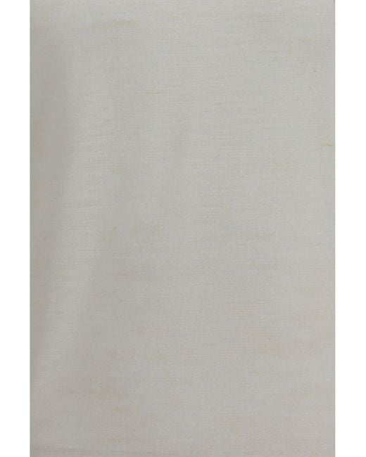 Brooksfield Gray Shirt Short-Sleeved Linen Blend for men