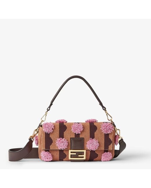 Fendi Red "Baguette" Crossbody Bag