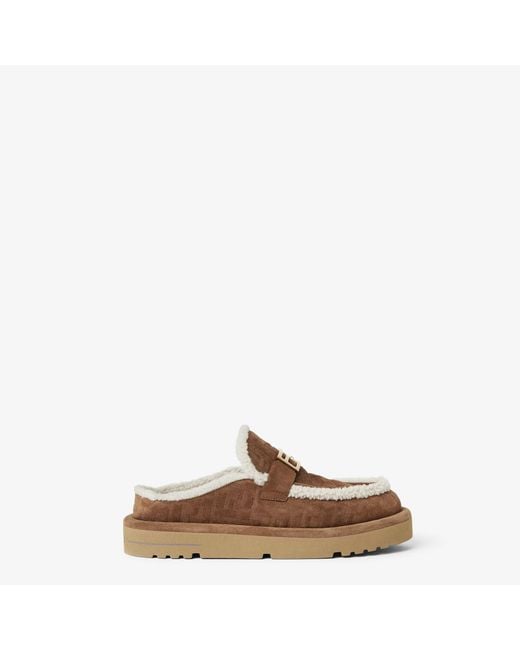 Fendi Brown "Apres Chic" Sabots