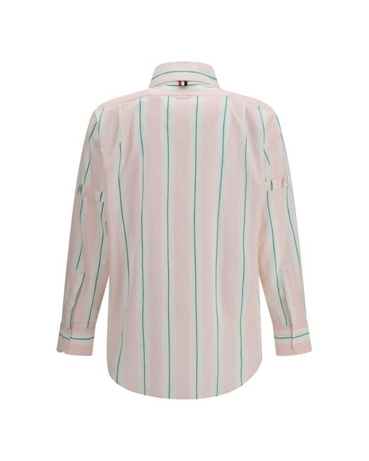 Thom Browne White Button-Down Shirt for men