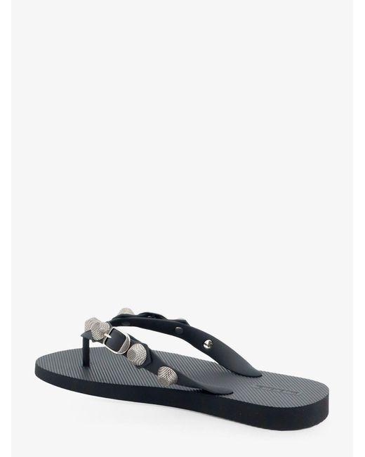 Balenciaga Multicolor Cagole Flip-Flops With Iconic Metal Details