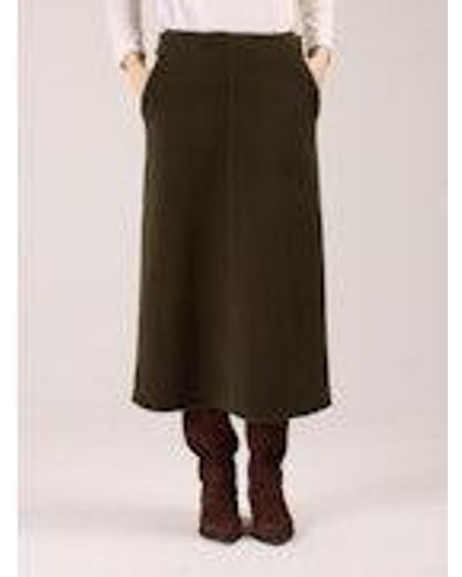 Fedeli Natural Wool Cashmere Skirt