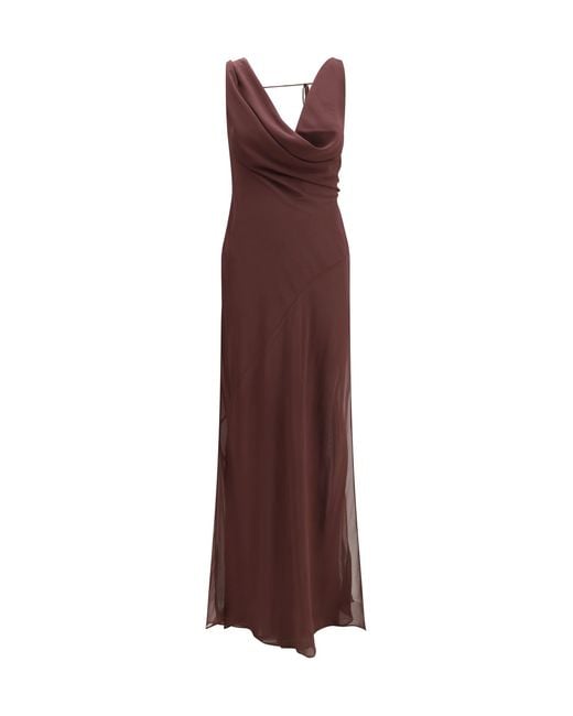 ANDAMANE Purple Minerva Long Dress