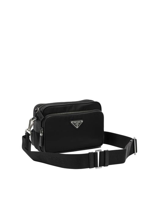 Prada Black Small Re-Nylon Shoulder Bag for men