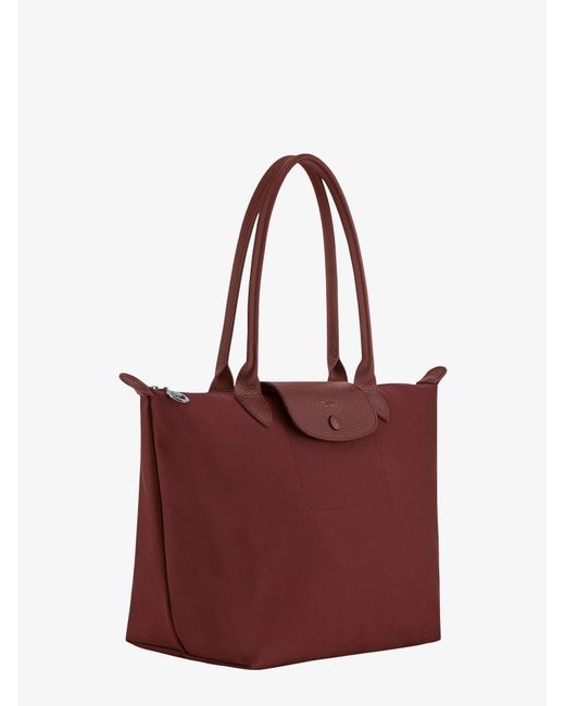 Longchamp Red Le Pliage One M Shopping Bag