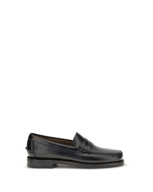 Sebago White Loafers Dan Classic Leather for men