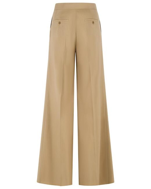 Max Mara Natural 'Bronte' Virgin Wool Blend Pants