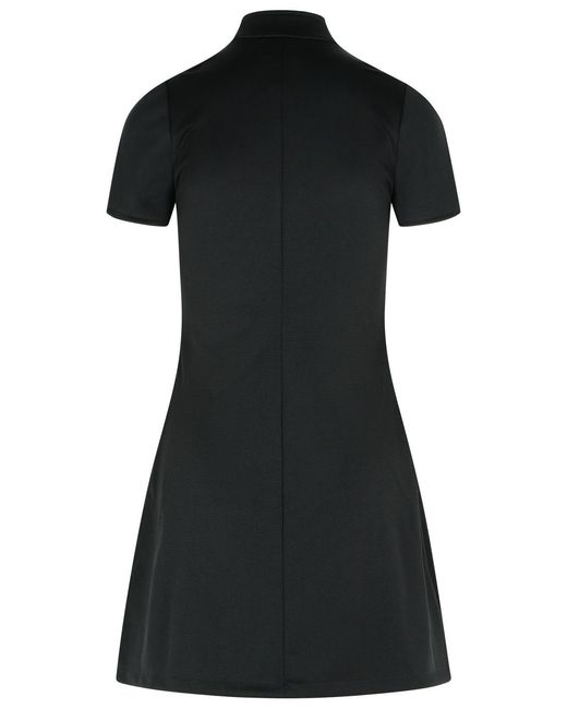 Courreges Black 'Interlock' Polyester Dress