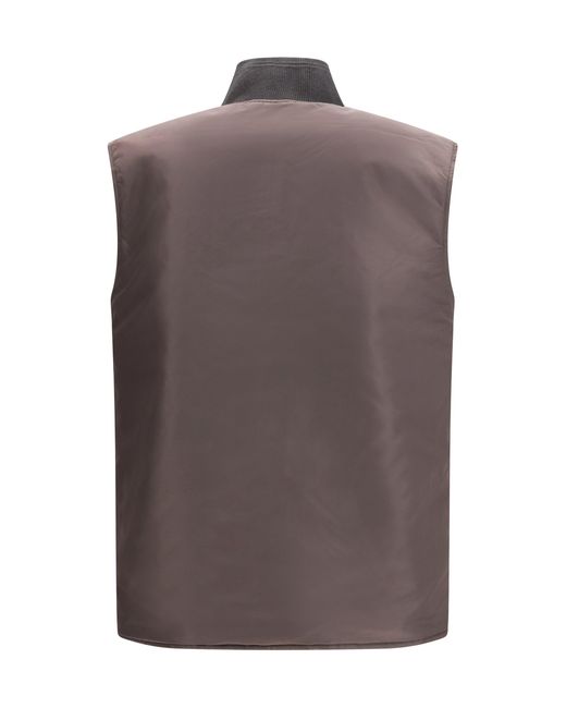 DIESEL Black W-Type-D1 Gilet for men