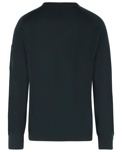 C P Company Blue Cotton Sweater for men
