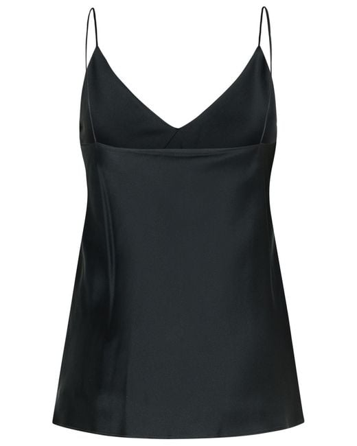 Max Mara Black 'Metello' Silk Top