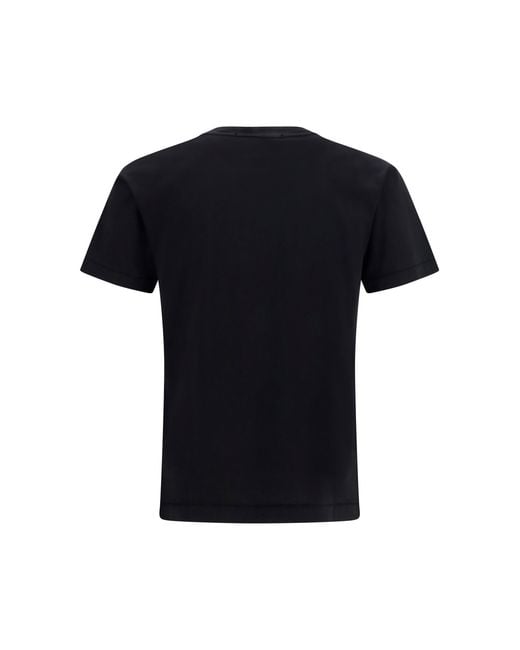 Stone Island Black Logo Patch T-Shirt for men