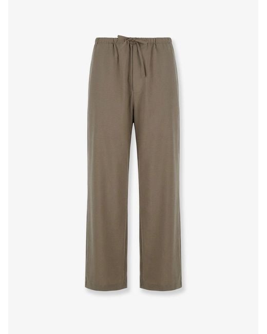 TONYWACK Natural Wool Blend Trousers for men