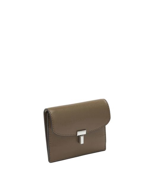 Totême Gray T-Lock Card Holder