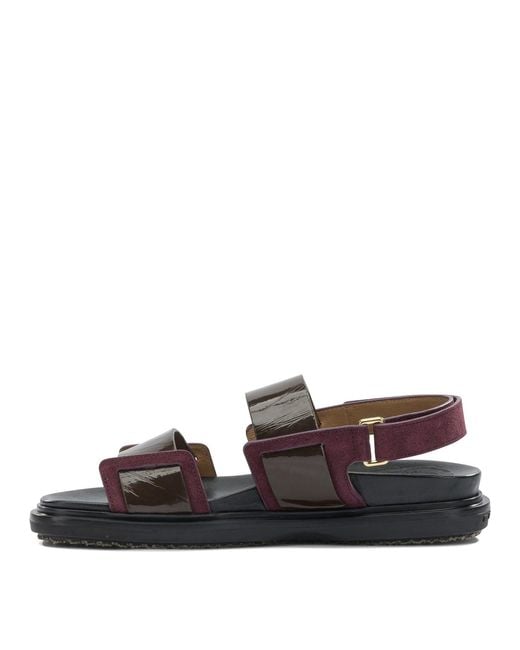 Marni Multicolor "Fussbett" Leather Sandals