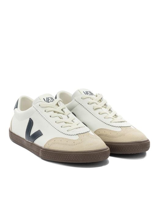 Veja White "Volley" Sneakers