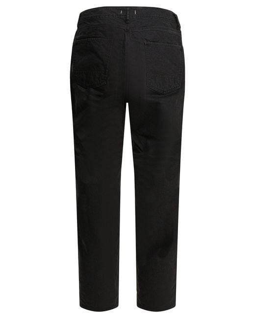 Nonnative Black Cotton Work Pants for men
