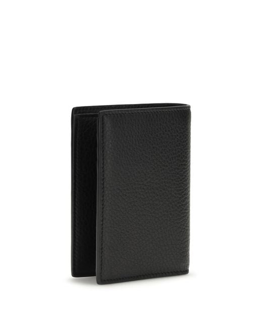 Saint Laurent Black Tiny Cassandre Card Holder for men