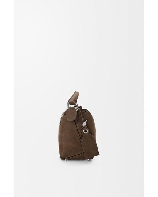 Loewe Brown "Featherlight Puzzle" Small Handbag