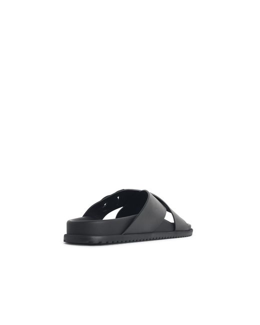 Dolce & Gabbana White Leather Slippers for men